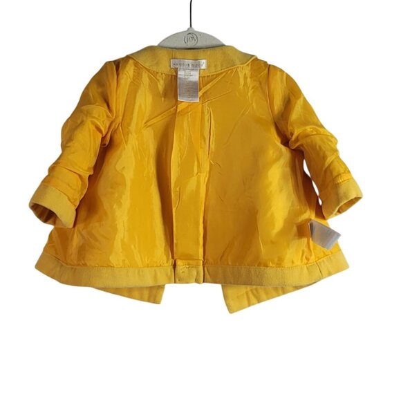 Maggie & Zoe Swing Pea Coat Yellow 12M Double Breasted Lined Pockets Formal - Picture 7 of 9